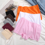 New Women's Panties Cotton Seamless Sports Boxers Underwear Female Solid Color Briefs Cozy Lingerie Intimate Underpants XS-XL - Waraqah