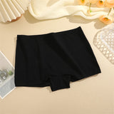 New Women's Panties Cotton Seamless Sports Boxers Underwear Female Solid Color Briefs Cozy Lingerie Intimate Underpants XS-XL - Waraqah