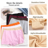 New Women's Panties Cotton Seamless Sports Boxers Underwear Female Solid Color Briefs Cozy Lingerie Intimate Underpants XS-XL - Waraqah