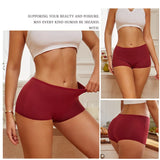 New Women's Panties Cotton Seamless Sports Boxers Underwear Female Solid Color Briefs Cozy Lingerie Intimate Underpants XS-XL - Waraqah
