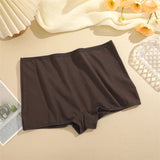 New Women's Panties Cotton Seamless Sports Boxers Underwear Female Solid Color Briefs Cozy Lingerie Intimate Underpants XS-XL - Waraqah