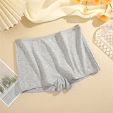 New Women's Panties Cotton Seamless Sports Boxers Underwear Female Solid Color Briefs Cozy Lingerie Intimate Underpants XS-XL - Waraqah