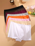 New Women's Panties Cotton Seamless Sports Boxers Underwear Female Solid Color Briefs Cozy Lingerie Intimate Underpants XS-XL - Waraqah