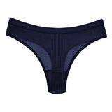 10PCS Women's Panties Set Simple Striped Thongs Female Cotton Underwear Sexy Lingerie Comfortable Sports G-Strings Underpants - Waraqah