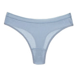 10PCS Women's Panties Set Simple Striped Thongs Female Cotton Underwear Sexy Lingerie Comfortable Sports G-Strings Underpants - Waraqah