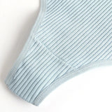 10PCS Women's Panties Set Simple Striped Thongs Female Cotton Underwear Sexy Lingerie Comfortable Sports G-Strings Underpants - Waraqah