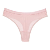 10PCS Women's Panties Set Simple Striped Thongs Female Cotton Underwear Sexy Lingerie Comfortable Sports G-Strings Underpants - Waraqah