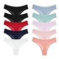 10PCS Women's Panties Set Simple Striped Thongs Female Cotton Underwear Sexy Lingerie Comfortable Sports G-Strings Underpants - Waraqah