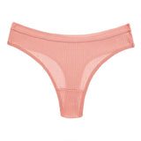 10PCS Women's Panties Set Simple Striped Thongs Female Cotton Underwear Sexy Lingerie Comfortable Sports G-Strings Underpants - Waraqah