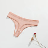 10PCS Women's Panties Set Simple Striped Thongs Female Cotton Underwear Sexy Lingerie Comfortable Sports G-Strings Underpants - Waraqah