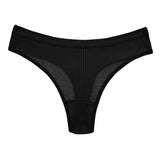 10PCS Women's Panties Set Simple Striped Thongs Female Cotton Underwear Sexy Lingerie Comfortable Sports G-Strings Underpants - Waraqah