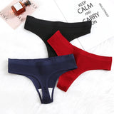 10PCS Women's Panties Set Simple Striped Thongs Female Cotton Underwear Sexy Lingerie Comfortable Sports G-Strings Underpants - Waraqah