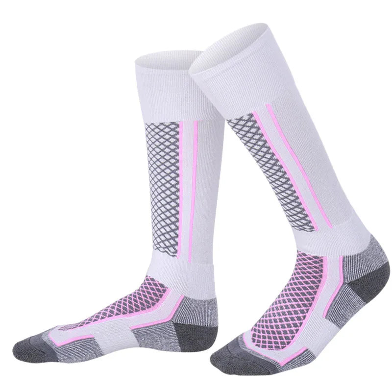 Ski Thermal Socks Men Women Winter Long Warm Compression Socks Ski Hiking Snowboarding Climbing Sports Socks - Waraqah