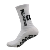 6 Pairs of Football Socks Sports Socks Men's Mid-calf Socks Silicone Non-slip Dot Socks Basketball Yoga Socks - Waraqah