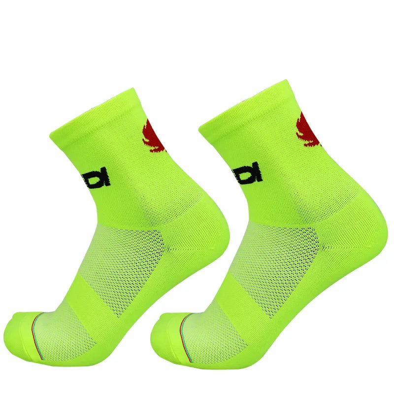 Pro Breathable Racing Bike Socks Outdoor Sports Men and Women Road Cycling Socks calcetines ciclismo hombre - Waraqah