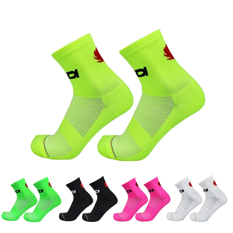 Pro Breathable Racing Bike Socks Outdoor Sports Men and Women Road Cycling Socks calcetines ciclismo hombre - Waraqah