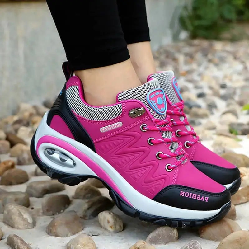 Women Sports Shoes Platform Sneakers Fashion Outdoor Hiking  Non-Slip Casual Shoes Low Top Running Shoes Women Footwear - Waraqah