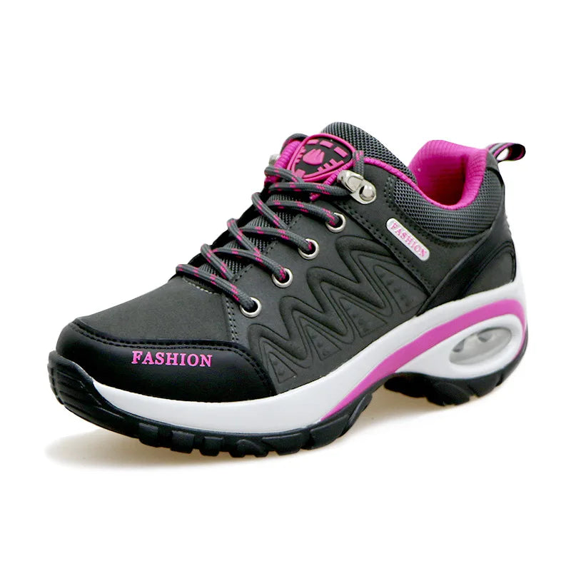 Women Sports Shoes Platform Sneakers Fashion Outdoor Hiking  Non-Slip Casual Shoes Low Top Running Shoes Women Footwear - Waraqah