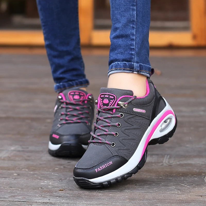 2023 Summer Women Casual Platform Shoes Outdoor Thick Sole Walking Shoes Women Casual Sports Shoes Anti Slip Camping Shoes - Waraqah