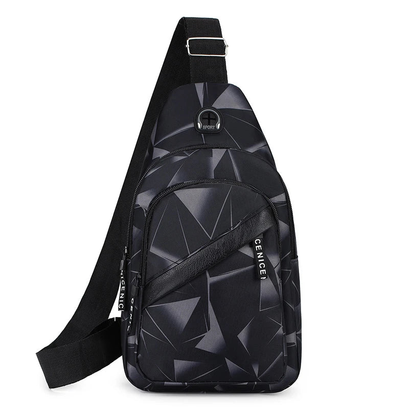 Chest Pack Men's Ins New Fashionable Korean Version Crossbody Bag Lightweight Outdoor Sports Casual Couple Backpack Trend Chest - Waraqah