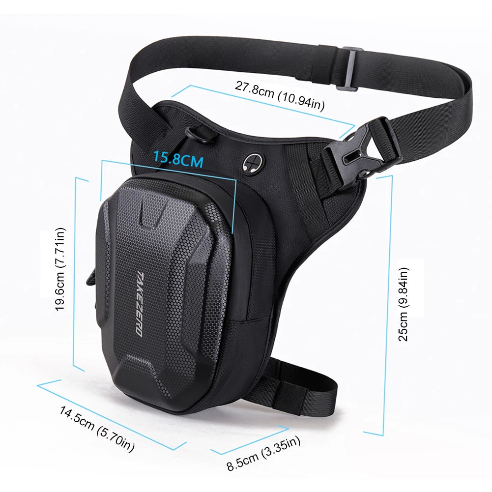Motorcycle Leg Side Bag Travel Bag Waterproof Motorbike Waist Leg Bag Outdoor Sports Casual Fanny Pack Men Women Hip Bum Pack - Waraqah