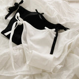 SP&CITY Spicy Girl Lace Up Sexy Women's Underwear Cute Bow Cotton Traceless Student Panties Female Breathable Seamless Briefs - Waraqah